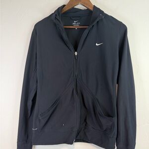 Nike Black Dri-FIT Lightweight Full-Zip Jacket